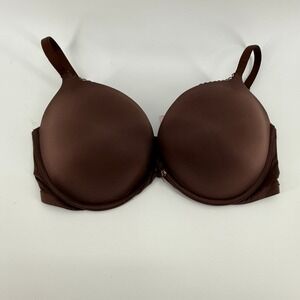 Victorias Secret 38DD Brown Body By Victoria Push Up Plunge Bra